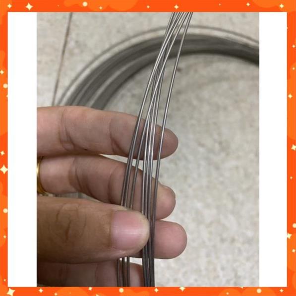 Dây thép inox loại 0,8li, 1 li, 2 li, 2,5li, 3li sáng bóng độ bền cao ...
