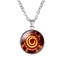 Dây chuyền mặt tròn in họa tiết Naruto Sharingan cá tính
