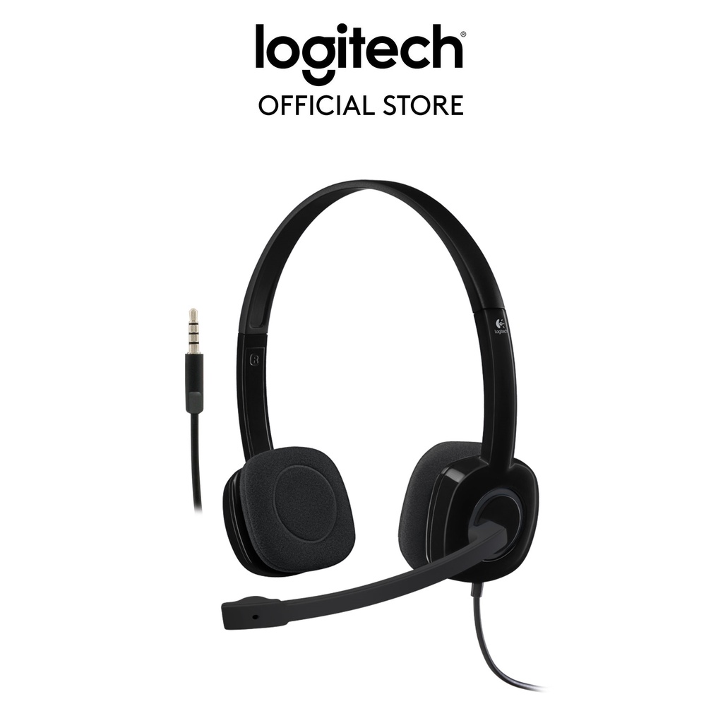 Tai nghe chụp tai Logitech H151 – 1 jack 3.5mm, Mic khử giảm tiếng ồn, âm thanh nổi