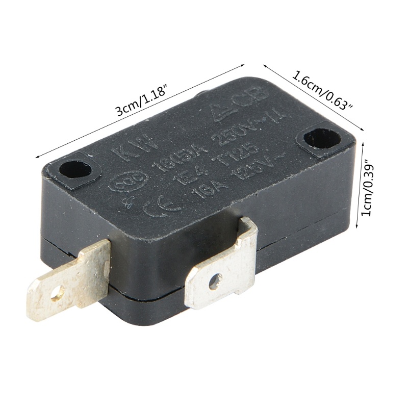 Shas KW1-103 Công tắc vi mô lớn 2 chân Công tắc đột quỵ nút thường đóng cho lò vi sóng Máy giặt Nồi cơm điện
