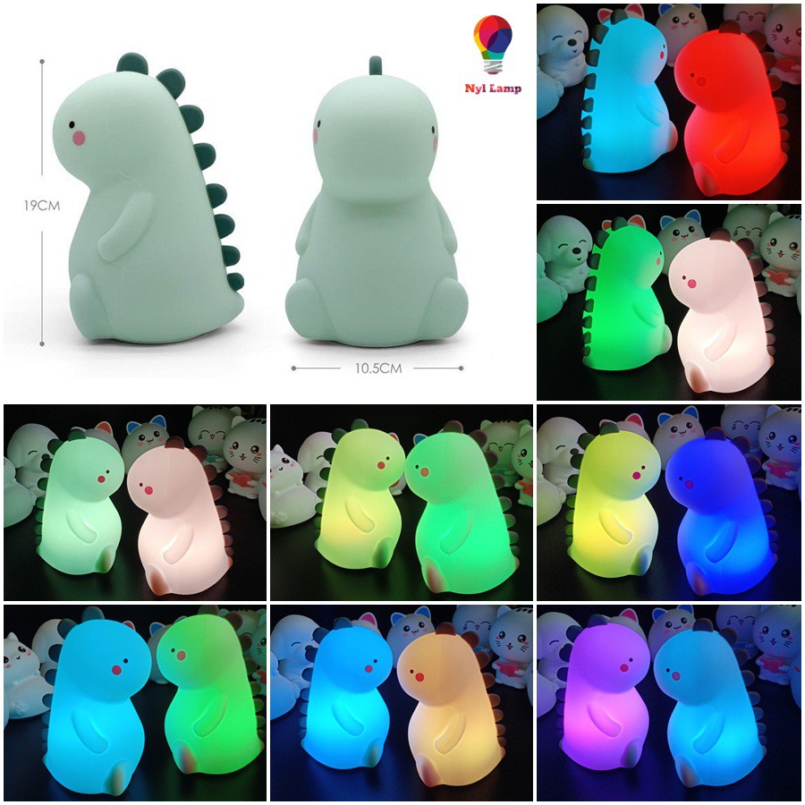 Đèn ngủ khủng long sạc USB, đèn trang trí, đồ chơi