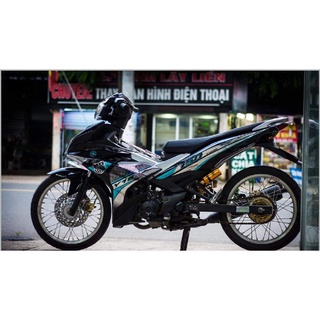 Tem rời ex 150 y15zr xánh bạc