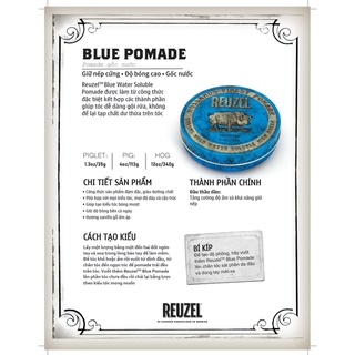 [ Full Size ] Sáp Vuốt Tóc Nam Reuzel Blue Pomade