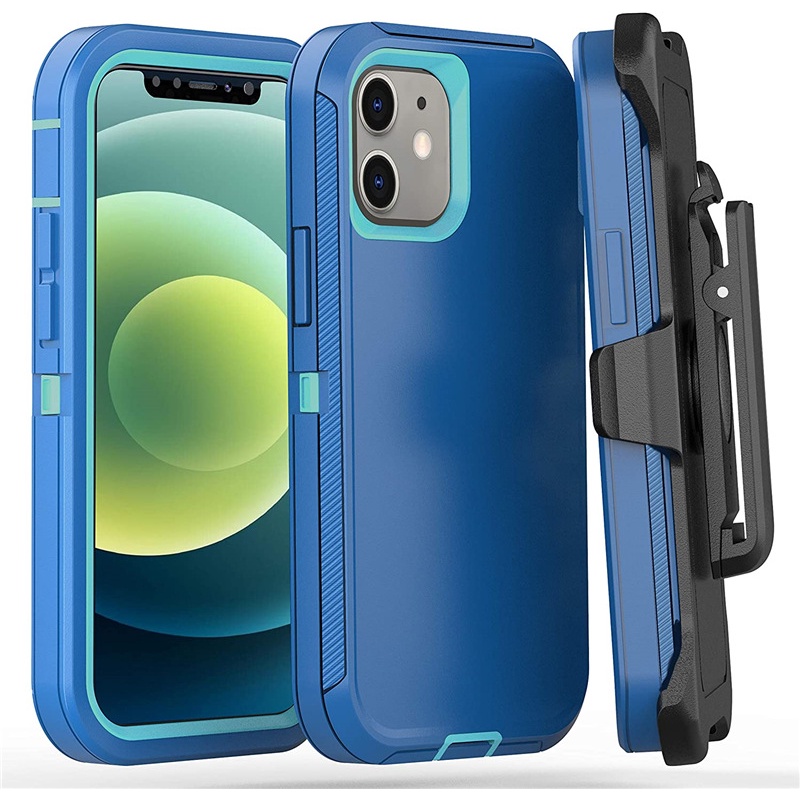 Ốp điện thoại 360 Full Hybrid Armor tương thích cho iPhone 16 15 12 13 17 Pro MAX 14 Plus Vỏ chống sốc Gói thắt lưng Kẹp ngoài trời Vỏ PC Silicon