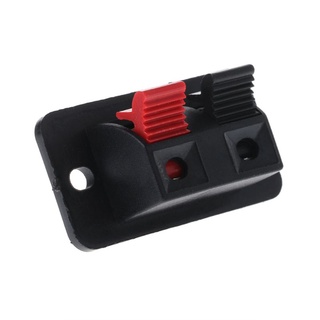 Dusur 10 Chiếc 2 Pin Loa Tấm Thiết Bị Đầu Cuối Dải Đẩy Đầu Nối Khối 2 Vị Trí Khuếch Đại Lò Xo Khớp Kẹp Kiểm Tra Cli