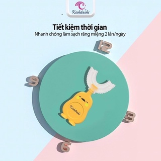 Bàn chải đánh răng cho bé silicone hình chữ U chính hãng kichilachi