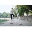 Thang nhôm gấp 4 đoạn 4,4M đa năng nhập khẩu FUJIHOME, thang chữ A,M xếp gọn 4 khúc gia đình aluminum ladder [BH 1 năm]