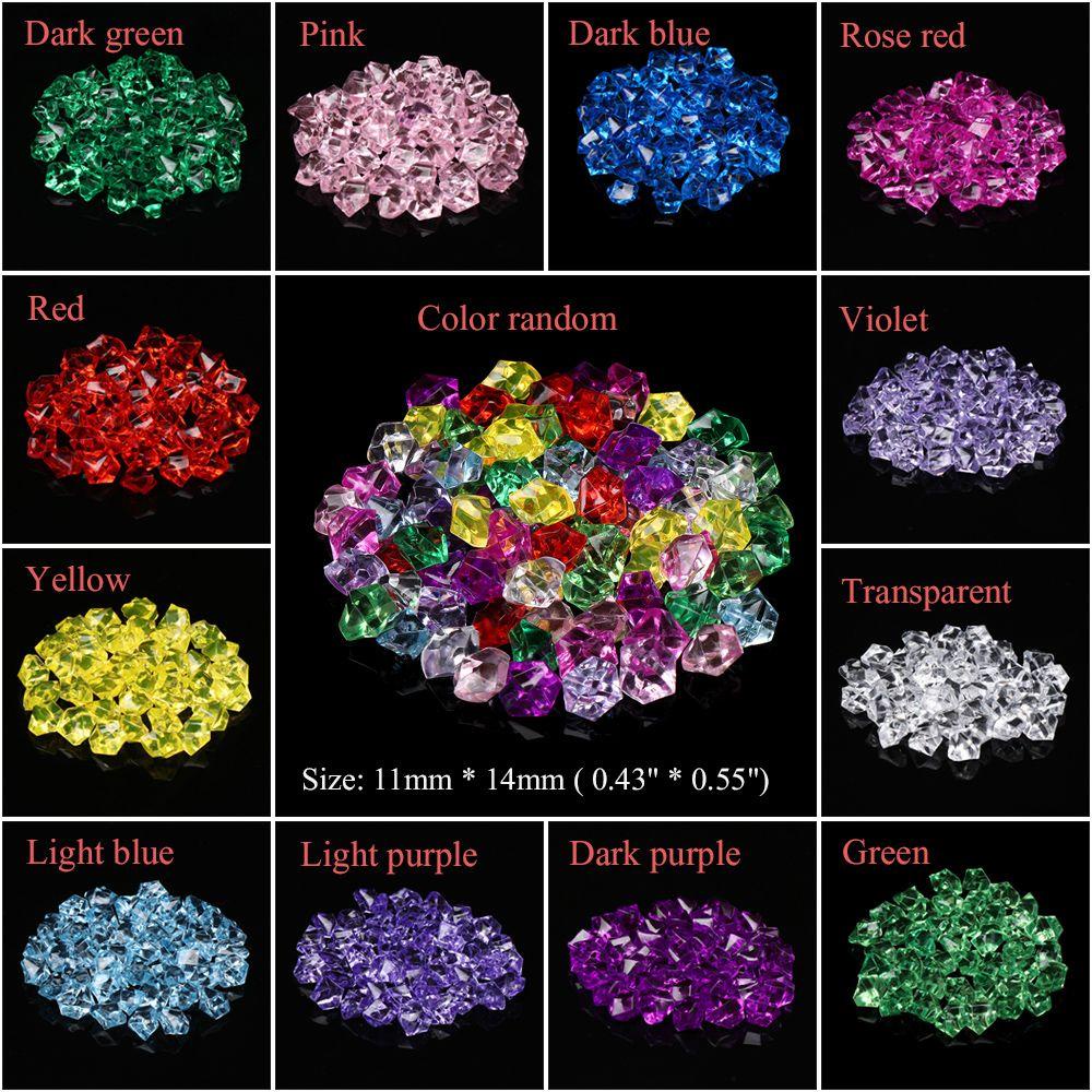 LAKAM 50 Cái / túi Đá Nhân Tạo Cobblestones Nhiều Màu Sắc Bể Cá Trang Trí Confetti Cưới Trang Trí Nhà Vườn Sỏi