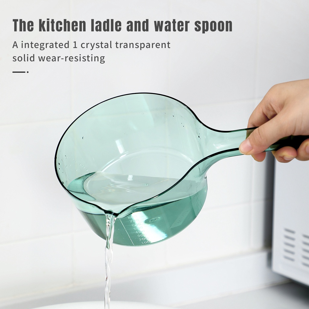 Ảnh Gáo Múc Nước JUJIAJIA Sâu Dày Trong Suốt Tay Cầm Dài Sức Chứa Lớn Tiện Lợi 2