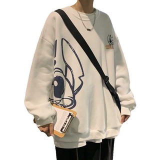 Áo Sweater Nỉ Bông Love Wins Thu Đông Ulzzang hiphop In Unisex Form Rộng Cartoon Stitch