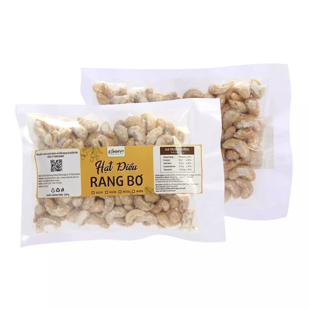 Hạt Điều Rang Bơ 250G Nguyên Hạt To Thượng Hạng W240 - Hạt Dinh Dưỡng Cao Vị Ngọt Bùi - Loại 1 A+ - Túi Hút Chân Không
