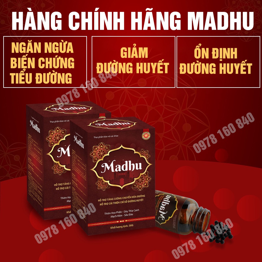 Viên uống tiểu đường Madhu, viên hoàn tiểu đường Madhu: Ngăn ngừa biến ...