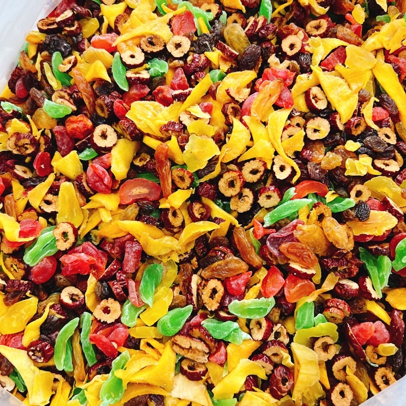 TRÁI CÂY SẤY DẺO MIX VỊ hộp 500gr