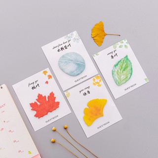 3 Note Ghi Chú Lá Cây - Thỏ Hồng VPP