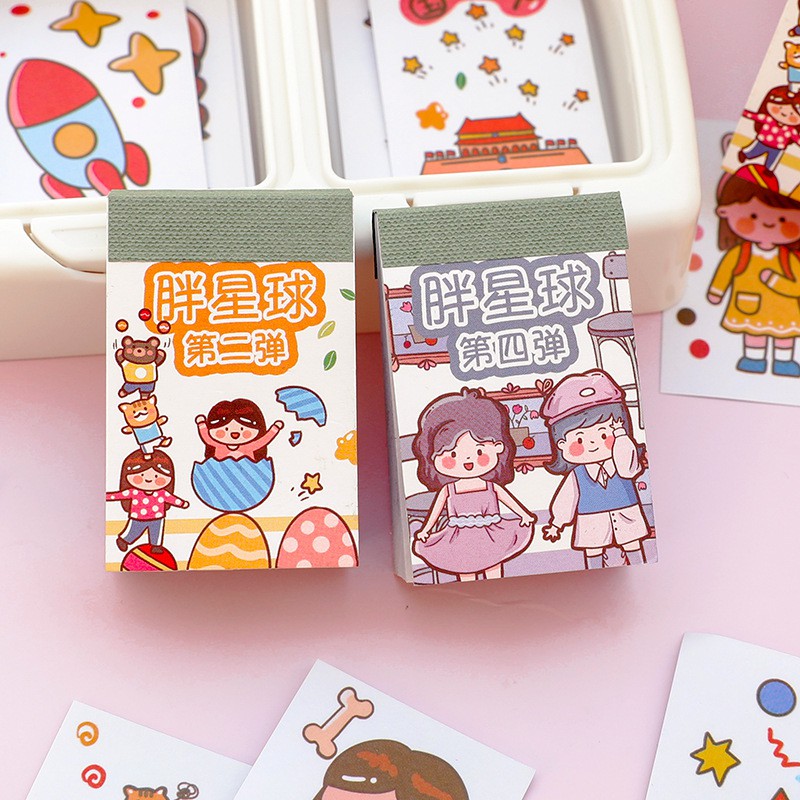 Sticker dạng sổ mini nhiều hình dễ thương phụ kiện trang trí ...