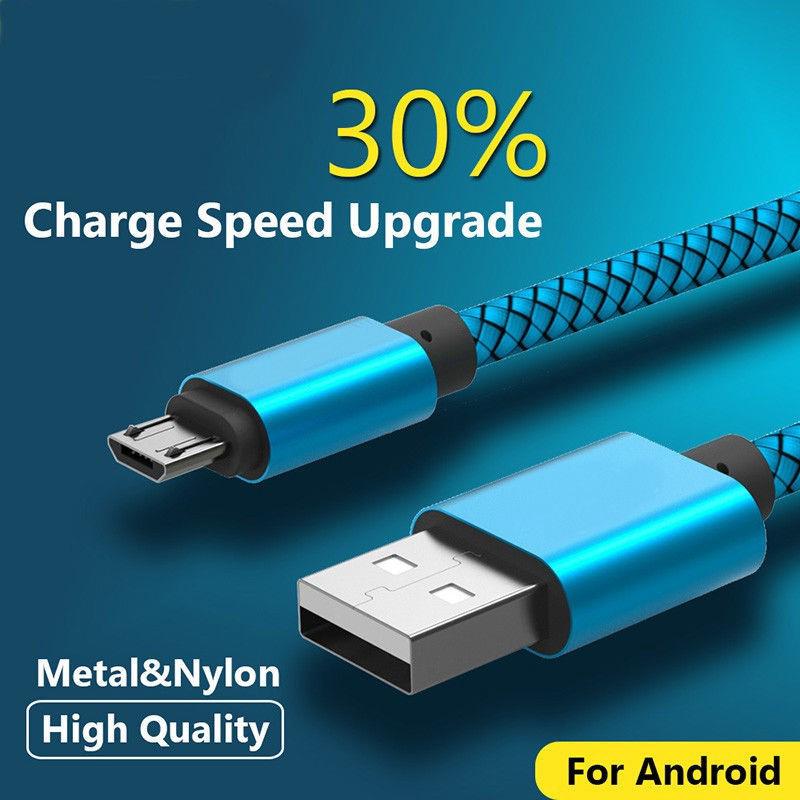 Dây cáp sạc nhanh và truyền dữ liệu Micro USB chất lượng cao nhiều màu và kích cỡ tùy chọn