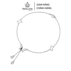 Lắc Chân Bạc Nữ Hình Cánh Bướm - Minh Canh Jewelry