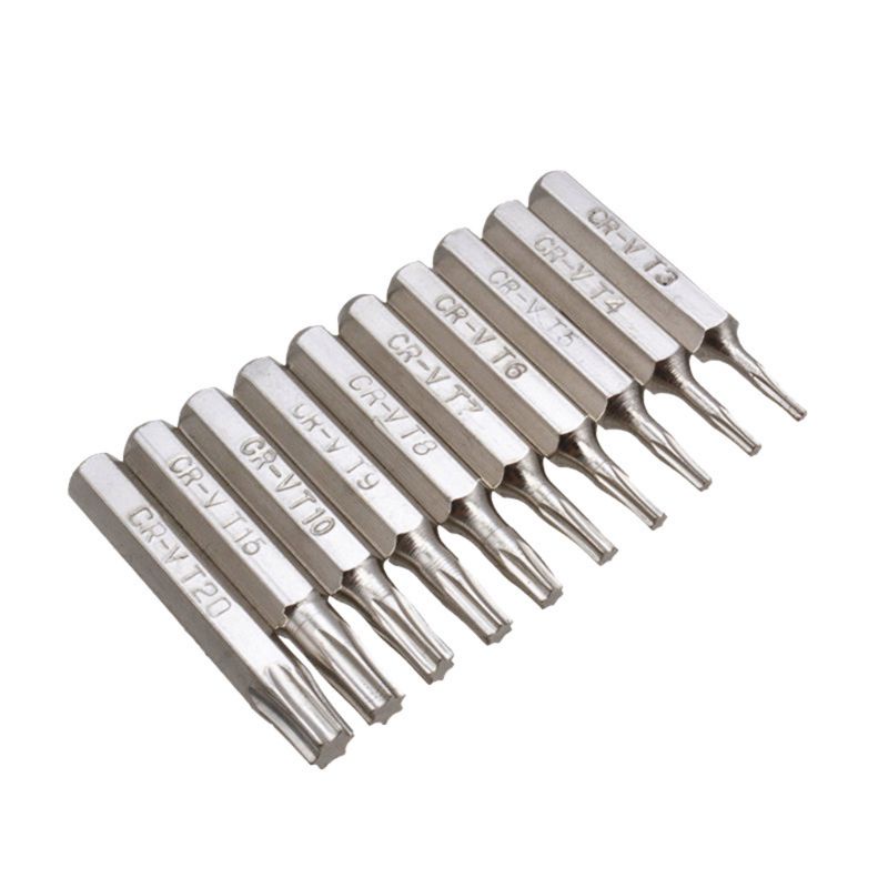 Bộ 10 đầu tuốc nơ vít hoa thị sửa điện thoại di động CR-V T3 T4 T5 T6 T7 T8 T9 T10 T15 T20