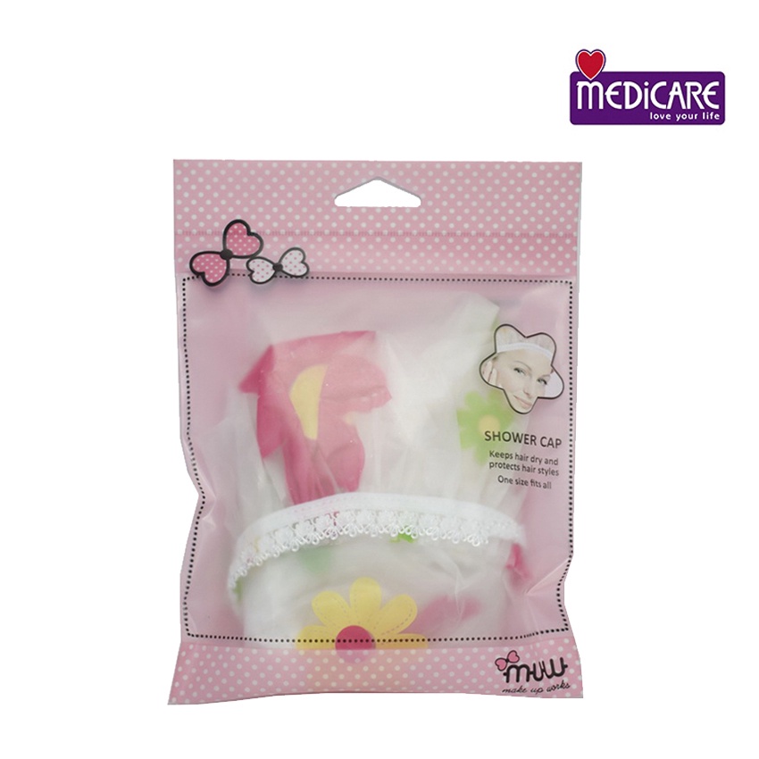 Mũ tắm hình hoa MUW thiết kế thun mềm mại 6508