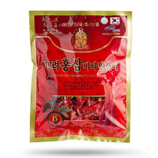 Kẹo hồng sâm Vitamin Hàn Quốc gói 200g - korea red ginseng vitamin candy