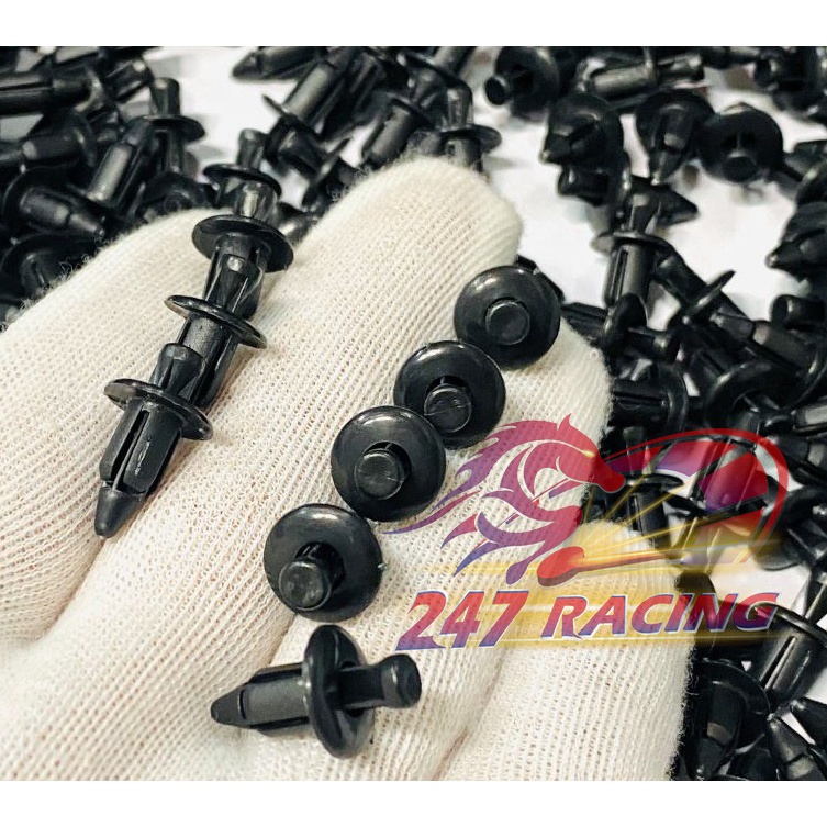 10 Ốc bấm nhựa gắn dàn áo 6li gắn xe máy Winner,Exciter,Cbr,Sonic.... chất liệu nhựa ABS