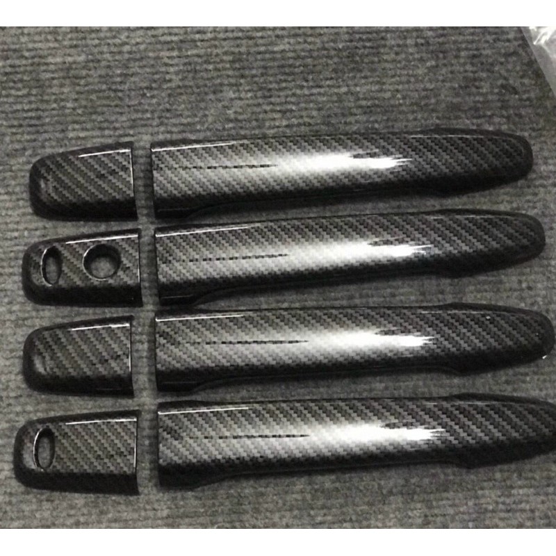 Ốp Tay Nắm, Hõm Cửa Cacbon xe Outlander 2016 - 2021, 2022, 2023,2024 vân carbon cao cấp - Giá 1 bộ