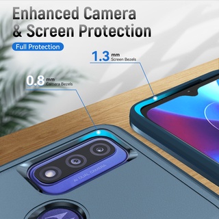Ốp Điện Thoại Cứng Viền TPU Dẻo Kèm Giá Đỡ Nhẫn Chống Rơi / Sốc Cho Motorola Moto G Pure / Power / G Play 2023