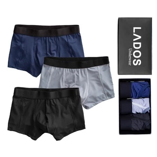 [COMBO 3 QUẦN] Quần Lót Nam Boxer Thun Lạnh 4164 - Thun lụa co giãn, dai, thoáng mát, thấm hút mồ hôi tốt LADOS-7154