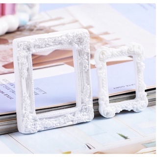 KHUNG ẢNH MINI dùng trong dollhouse, phụ kiện trang trí, khung in dấu chân tay cho bé.
