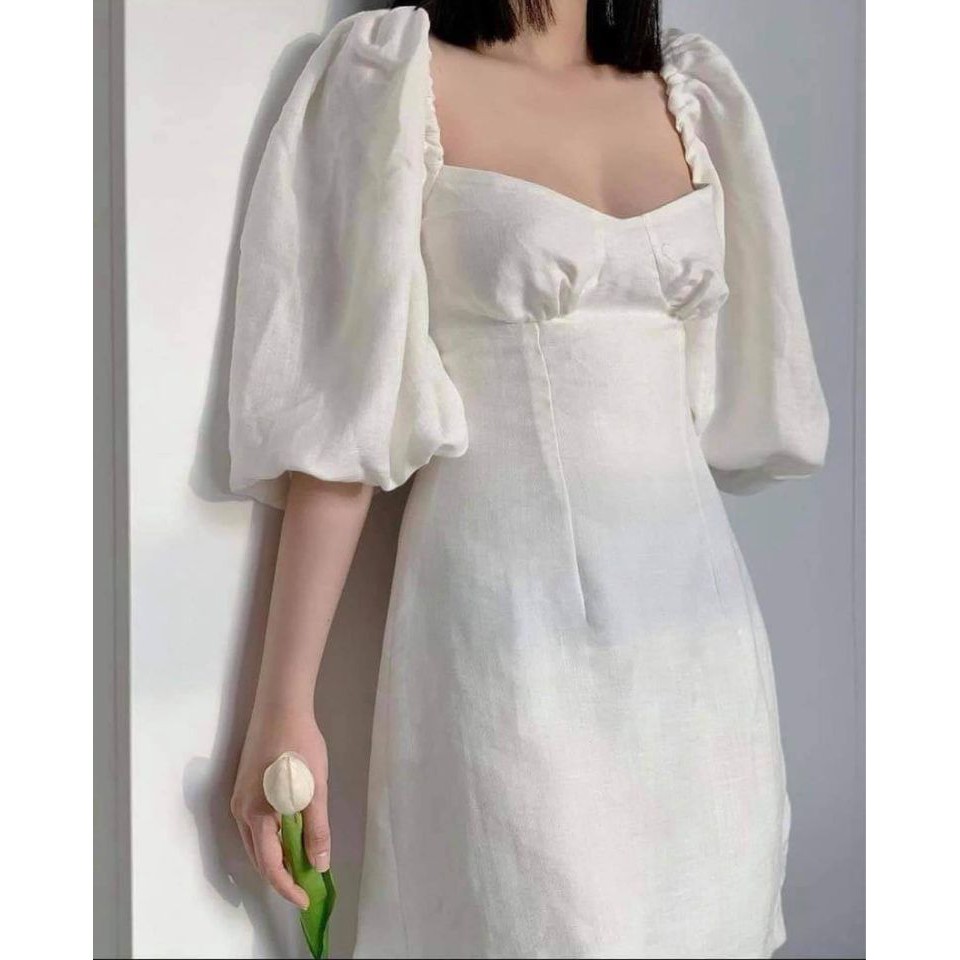 ĐẦM LIEN THUN TRẮNG ĐEN - LYLY MINI DRESS