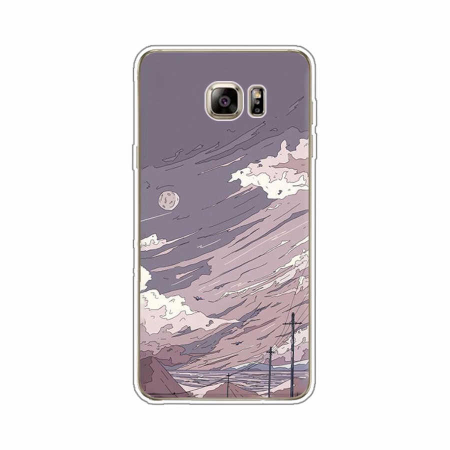 Ốp Điện Thoại TPU Dẻo In Họa Tiết Độc Đáo Thời Trang Cho Samsung Galaxy note 4 5 8