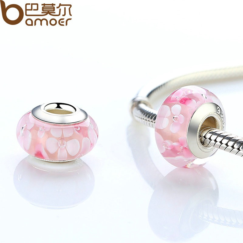 Ảnh Hạt xỏ BAMOER bằng bạc thời trang để làm trang sức thủ công DIY 3
