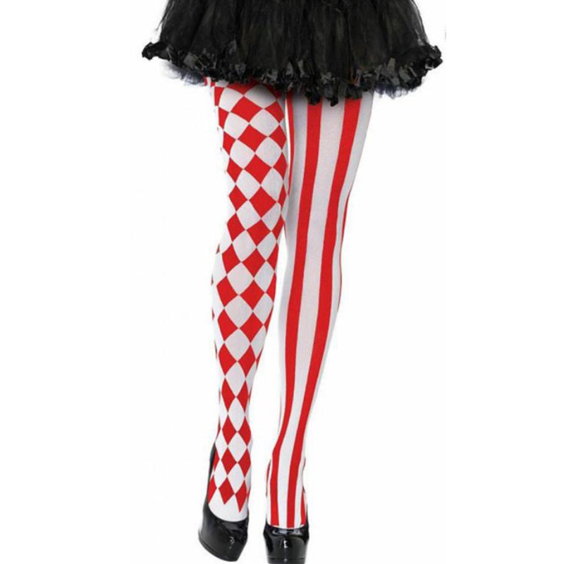 Dasbsug Halloween Nữ Đảng Cosplay Quần Checkered Kim Cương Kẻ Sọc In Chiều Dài Toàn Bộ Quần Chú Hề Trang Phục S