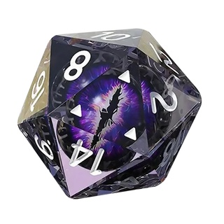 Xúc Xắc Kỹ Thuật Số 20 Mặt D20 Polyhedral Trong Suốt Nhiều Hình Dạng Cho Quán Bar / Pubg