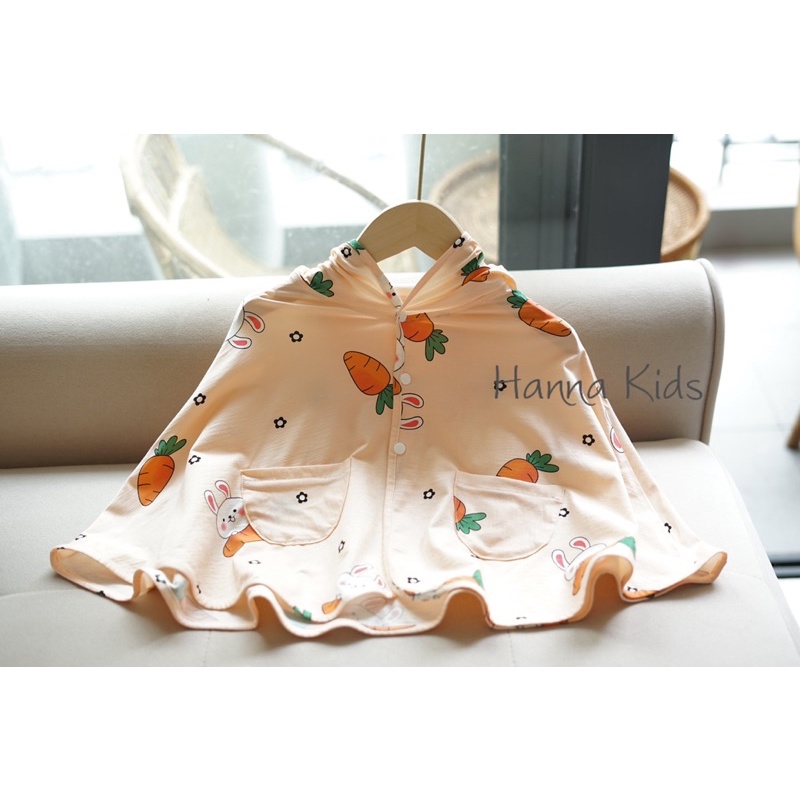 Áo Choàng Cotton Xịn Cho Bé Trai/ Bé Gái 0-4 Tuổi