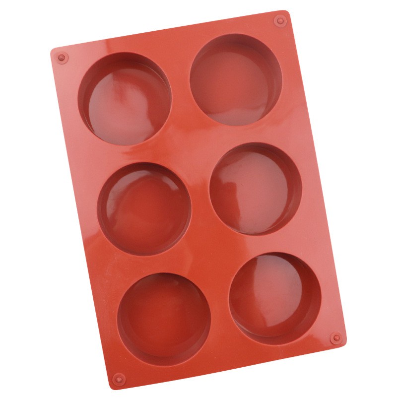 Khuôn silicone Làm Bánh 6 Ô Tiện Lợi