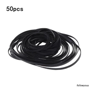 50PCS Universal Assorted Common Flat Rubber Belt Mix Cassette Tape Machine Belt