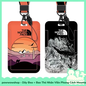Dây Đeo & Bao Đựng Thẻ Nhân Viên PC + Acrylic Mẫu Phong Cách Mountain Gentleman Style