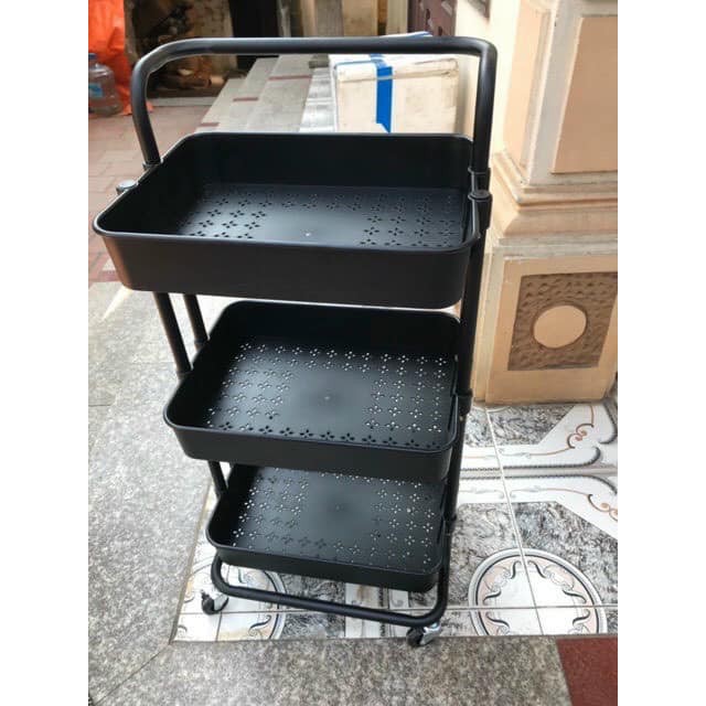 Xe Đẩy Nhựa 3 tầng cho spa Cao Cấp Mới SIÊU TỐT