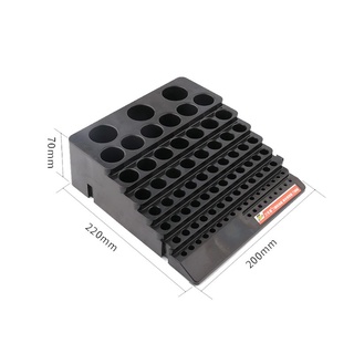 Charmantcc1 Hộp lưu trữ mũi khoan đen cho gia đình Bộ dụng cụ sử dụng chế biến gỗ DIY có thể giặt được Ổn định