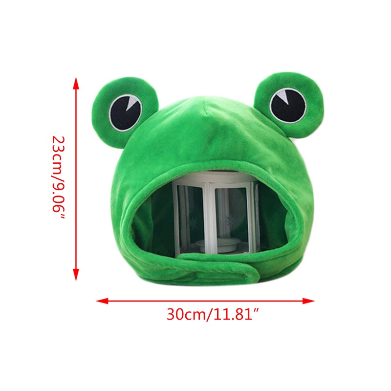 Bầu Trời Cho Ếch Đầu Sang Trọng Mũ Hoạt Hình Động Vật Earflap Mũ Halloween Cosplay Ảnh P