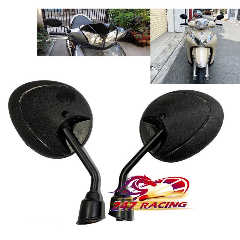 Cặp kính chiếu hậu kiểu Mèo gắn các loại xe máy (1 cặp)
