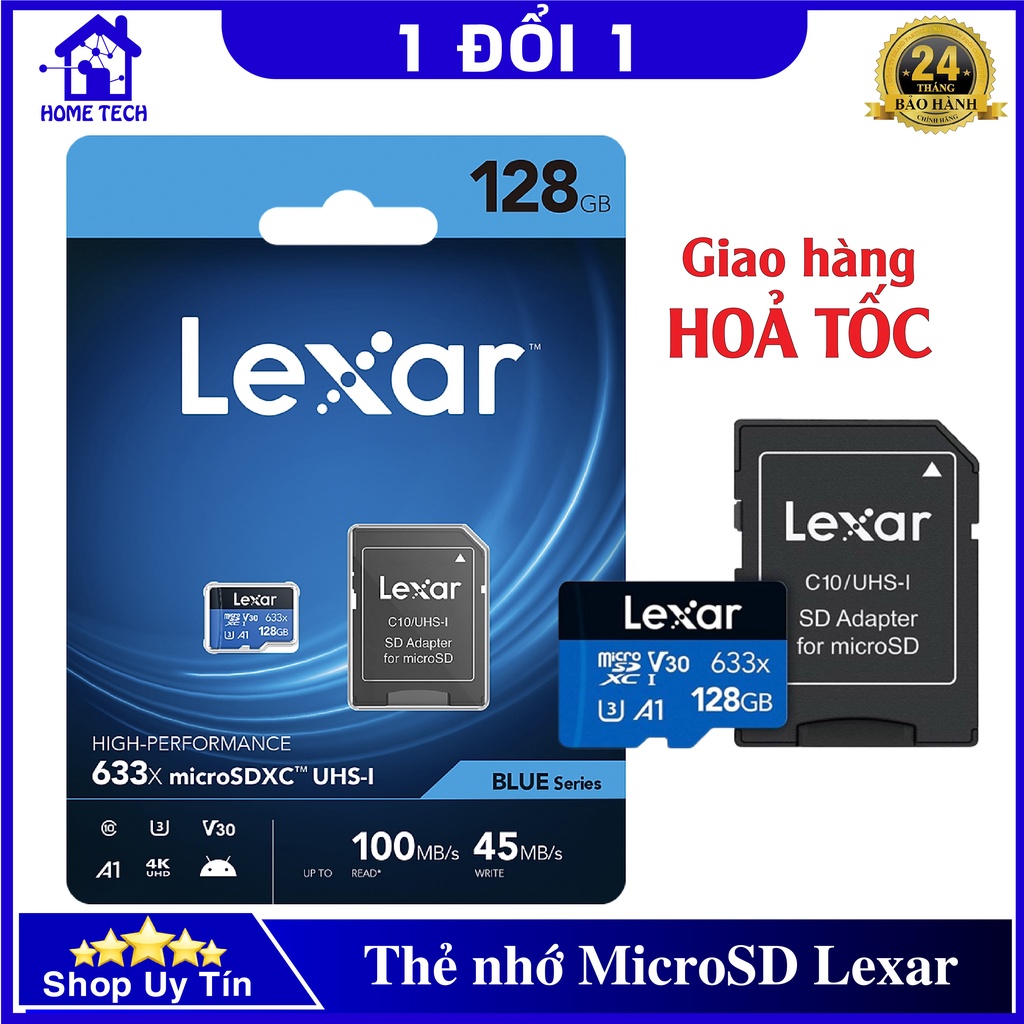 Thẻ Nhớ MicroSD Lexar Class 10 Blue Series 32GB | 64GB | 128GB tốc độ ...