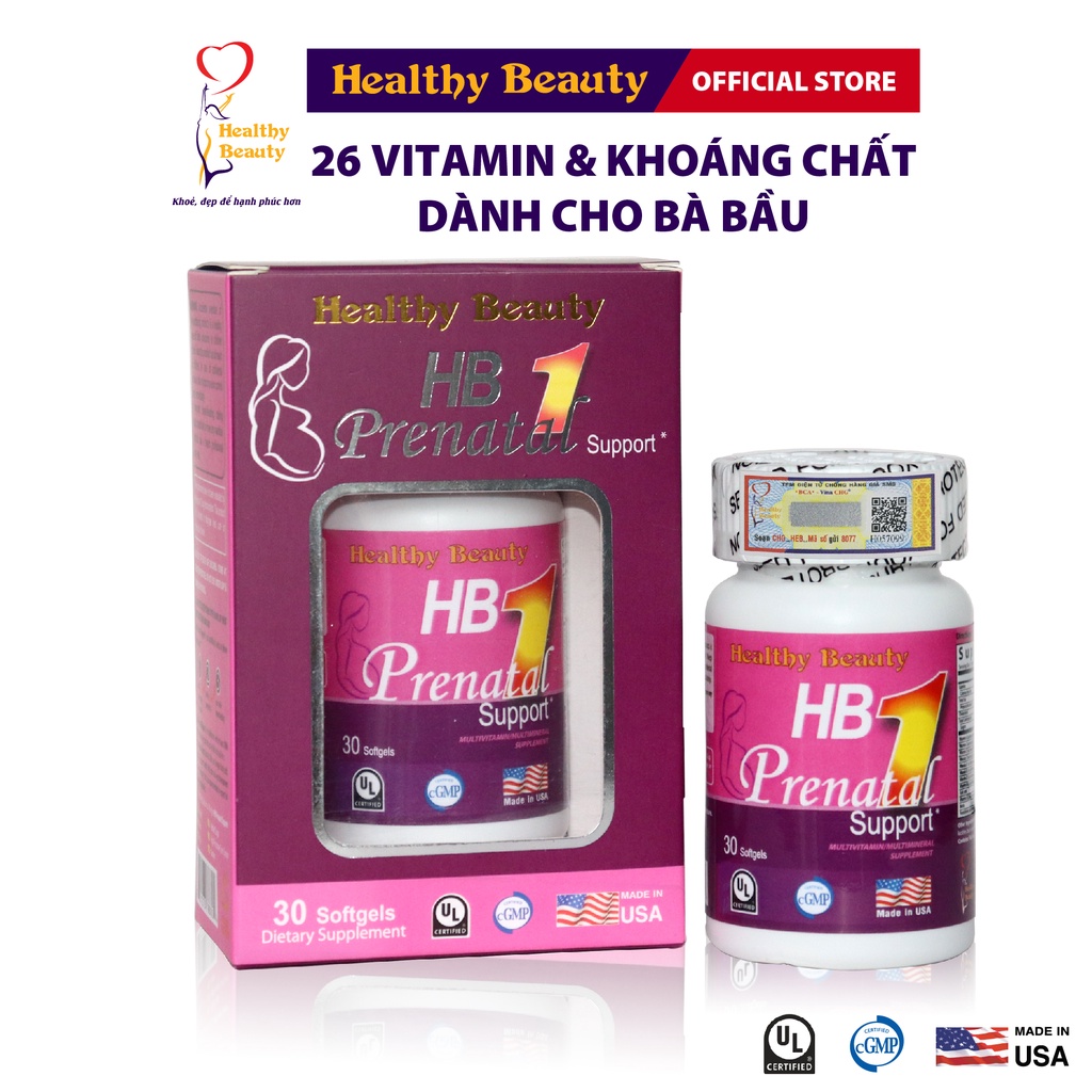 Ảnh Viên Uống Bổ Sung Vitamin & Khoáng Chất Cho Bà Bầu HB PRENATAL SUPPORT 2