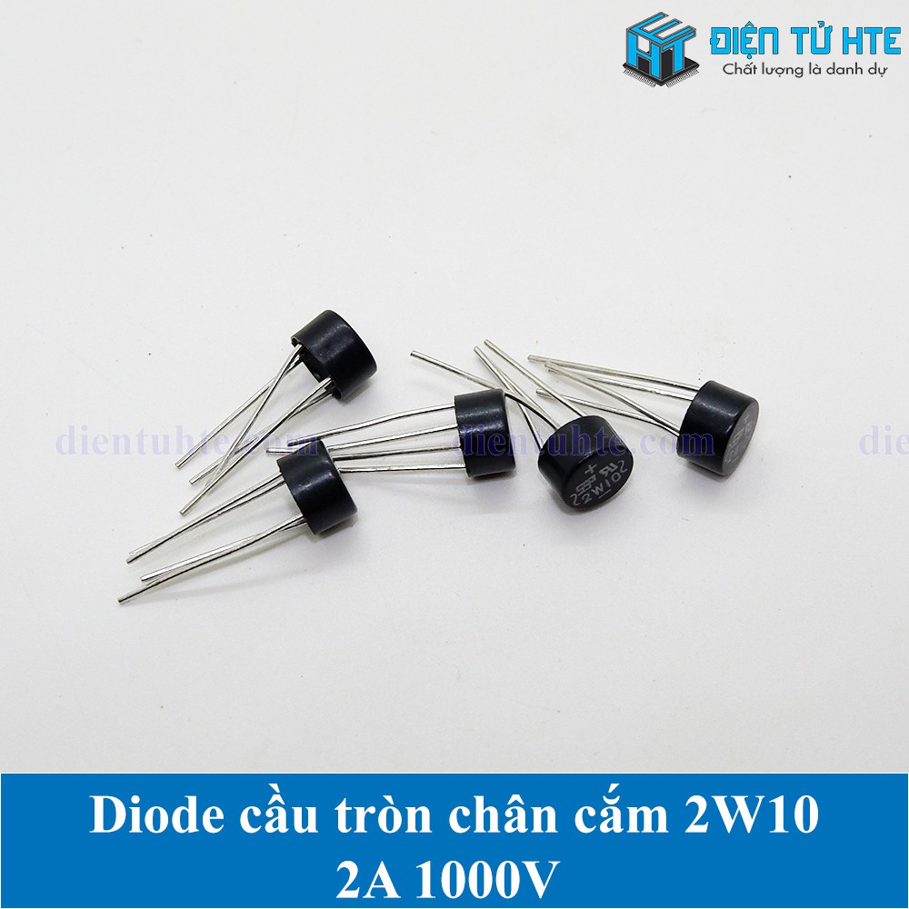 Bộ 5 Diode cầu 2A 1000V tròn chân cắm 2W10 SEP | Shopee Việt Nam