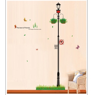 Decal dán tường, tranh dán tường hình đèn đường XL7041