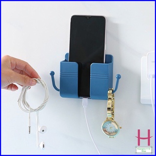 Giá Kệ Dán Tường Để Điện Thoại,Điều Khiển Thông Minh Có 2 Móc Treo Tiện Lợi,Khay Dán Tường Đa Năng Việt Nhật