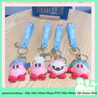[Sẵn VN - Hỏa Tốc] Dây Móc Khóa Nhựa PVC Mẫu Nhân Vật Game Kirby & The Forgetten Land