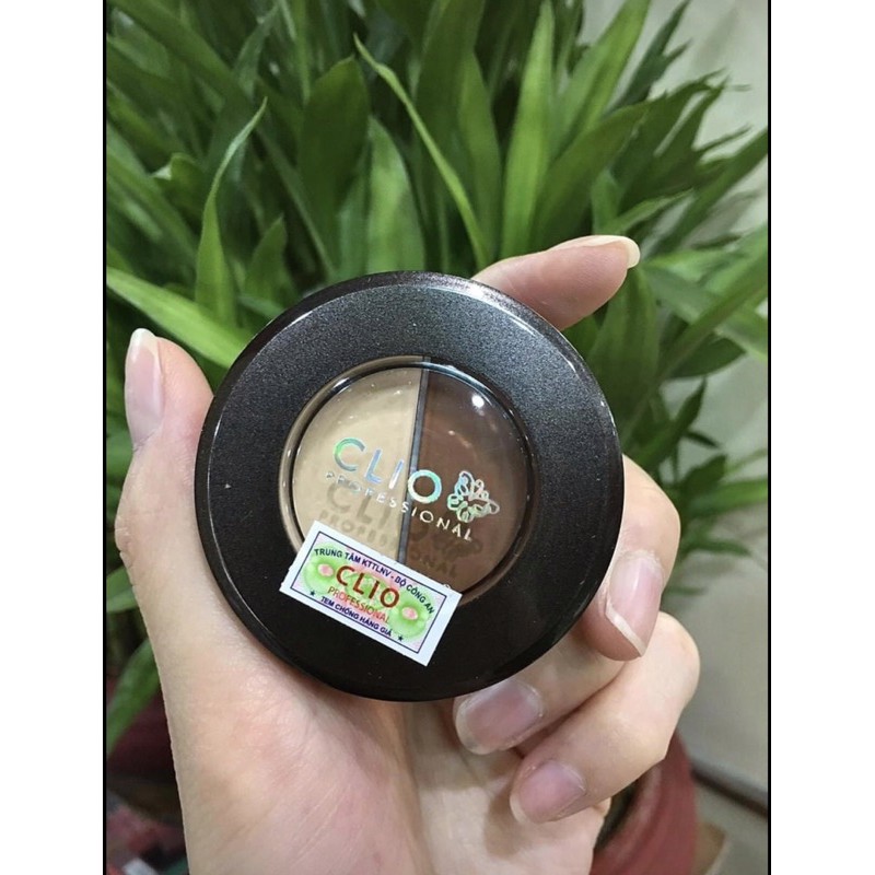 Kem bánh che khuyết điểm, highlight tạo khối Clio. 3 tone màu, xuất xứ Hàn Quốc
