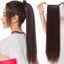 Tóc giả cột đuôi thẳng tự nhiên- Tóc giả cột nơ dài 45cm phong cách Hàn Quốc trẻ trung QiQishop